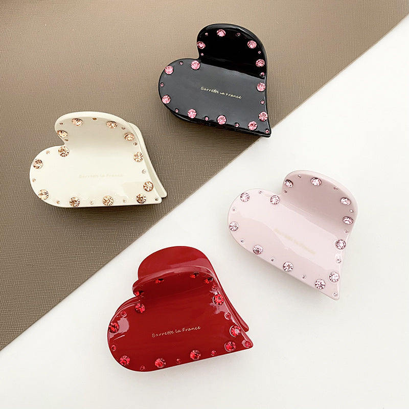 Wholesale Love Diamonds Acetate Hair Clips
